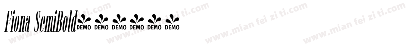 Fiona SemiBold字体转换